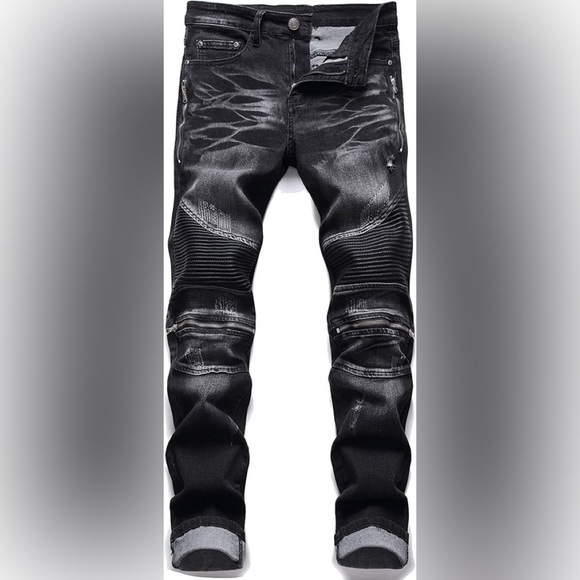 New Men's Designer Street Jeans Multiple Sizes - Picture 1 of 1